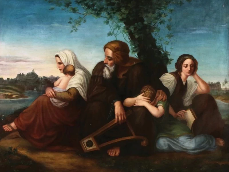 1811-Eduard Bendemann - Gli ebrei in lutto in esilio